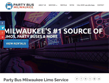 Tablet Screenshot of partybusmilwaukee.net