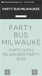 Mobile Screenshot of partybusmilwaukee.com