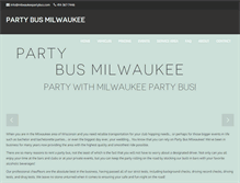 Tablet Screenshot of partybusmilwaukee.com